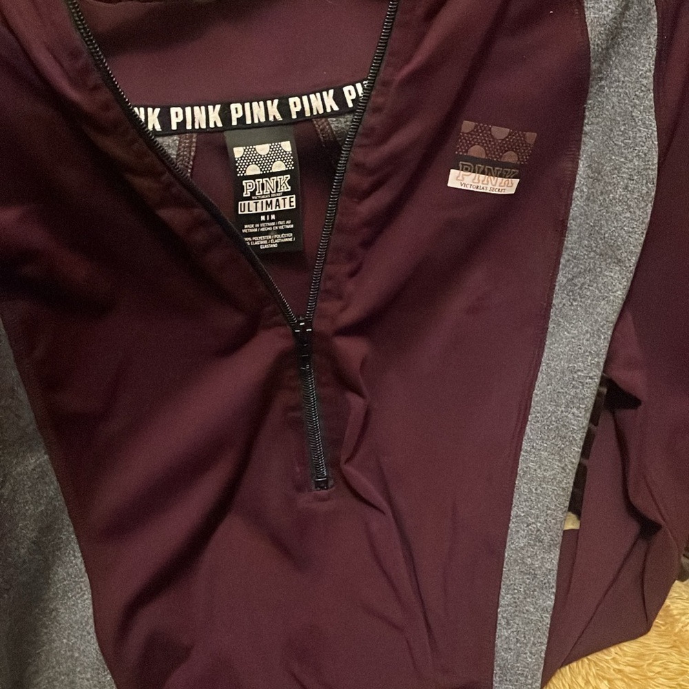 Pink Ultimate Maroon and Gray Pullover